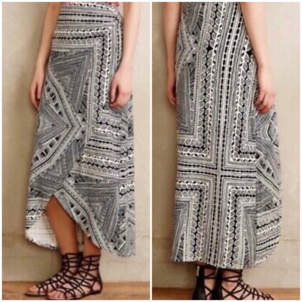 Anthropologie Maeve wrap skirt
